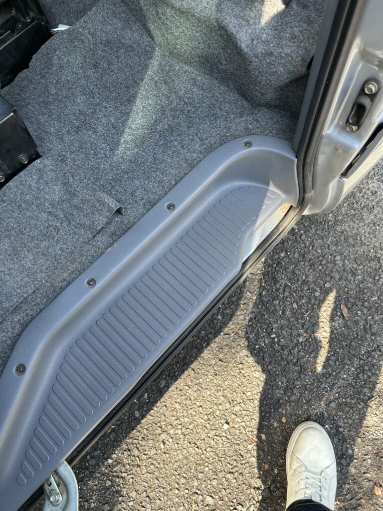 ステップ汚れ清掃後